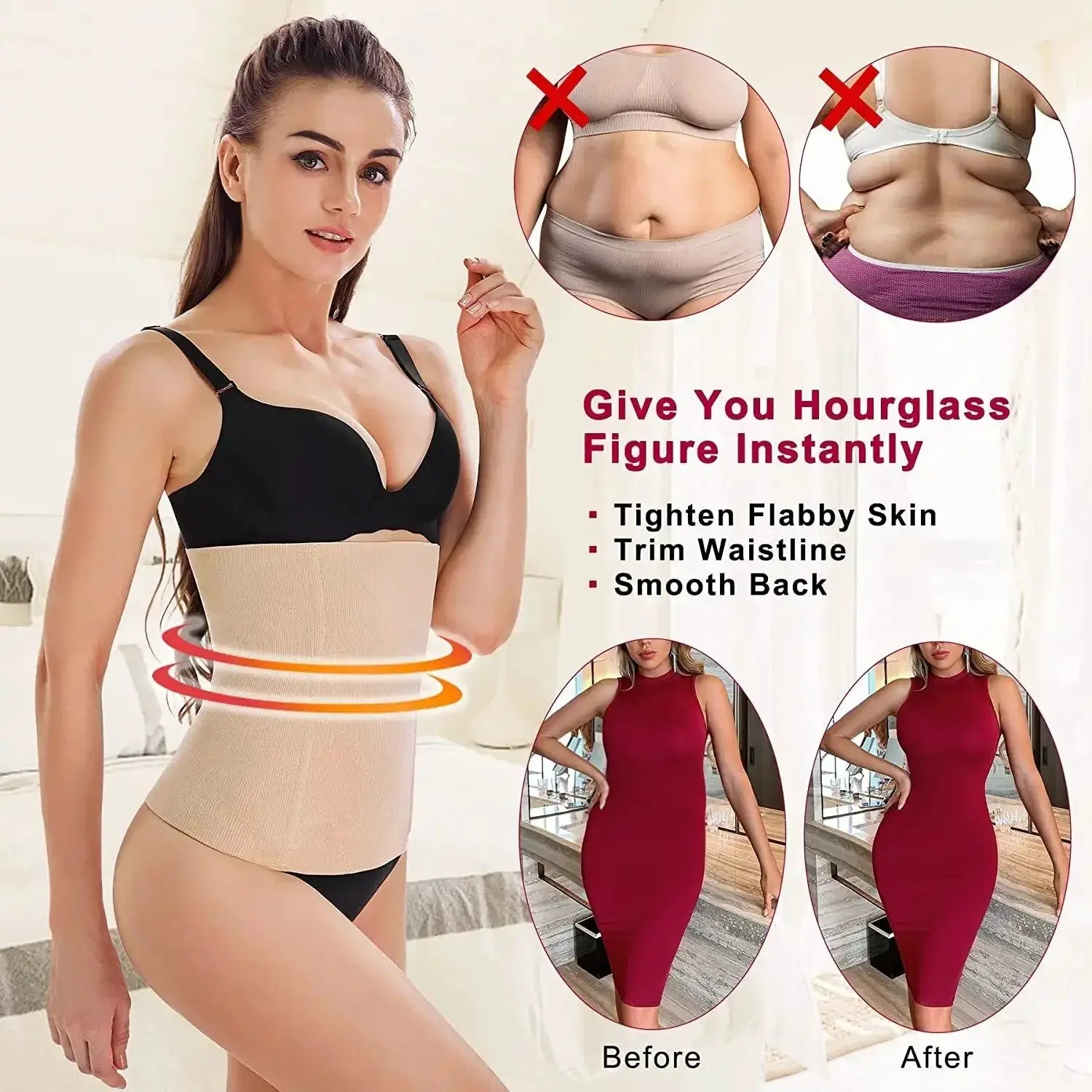 Postpartum Belly Recovery Bands 2 In 1 Waist Shapewear