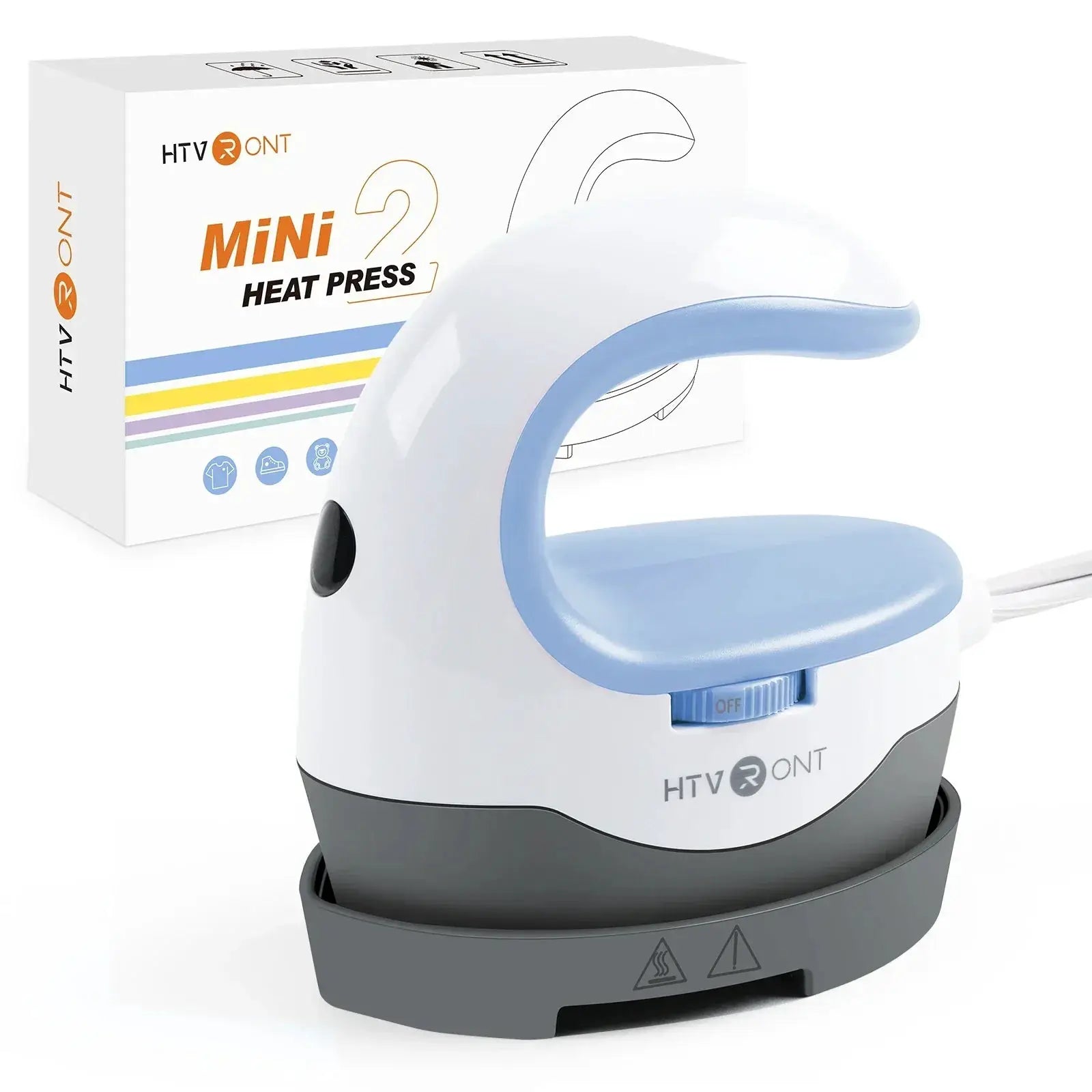 HTVRONT 2nd Gen Portable Mini Heat Press For HTV Transfers