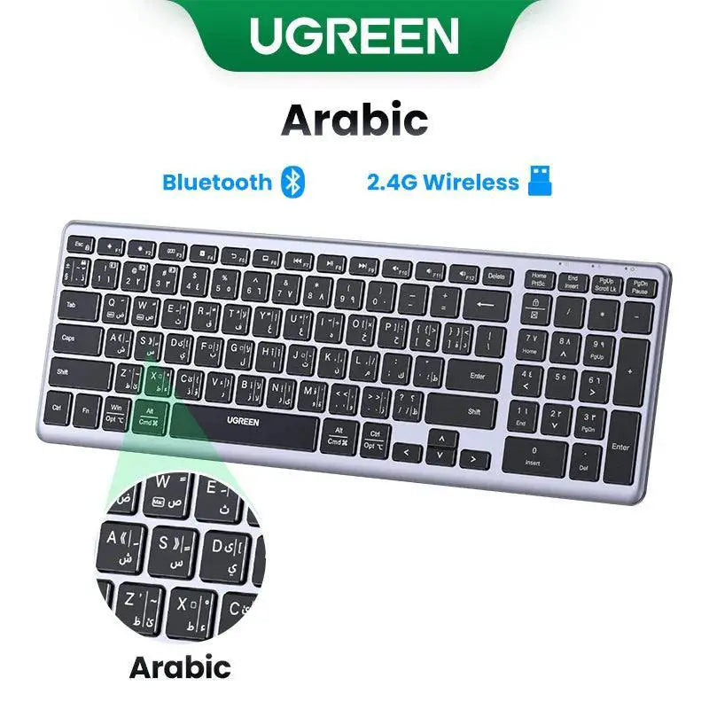 Ultra Quiet Wireless Keyboard Multilingual Long Battery Life