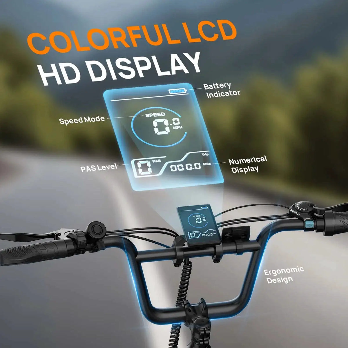HEZZO Folding Electric Bike for Outdoor Rides — product view 2