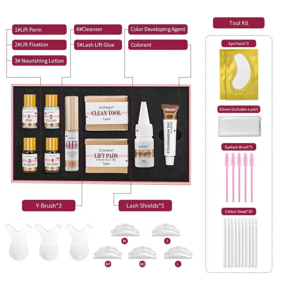 Lash Lift and Brow Tinting Kit for Effortless Beauty