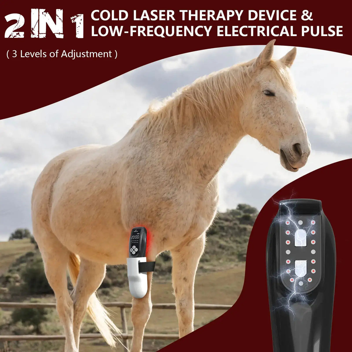 Laser Therapy Device for Horse Pets Humans Upgraded Red Light — product view 1