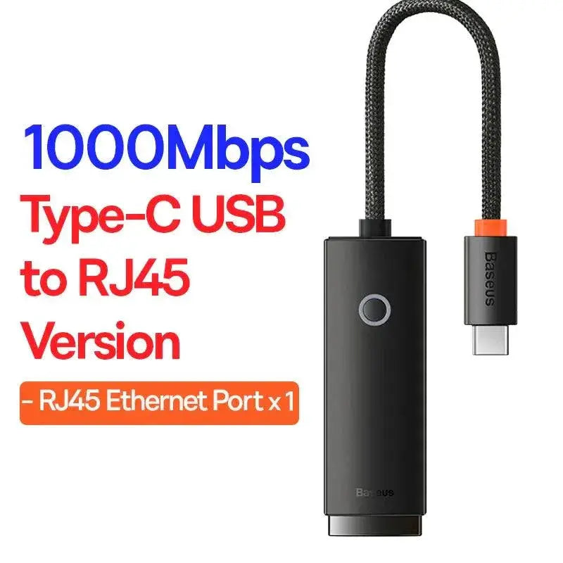 Baseus USB Ethernet Adapter For MacBook Pro Connectivity