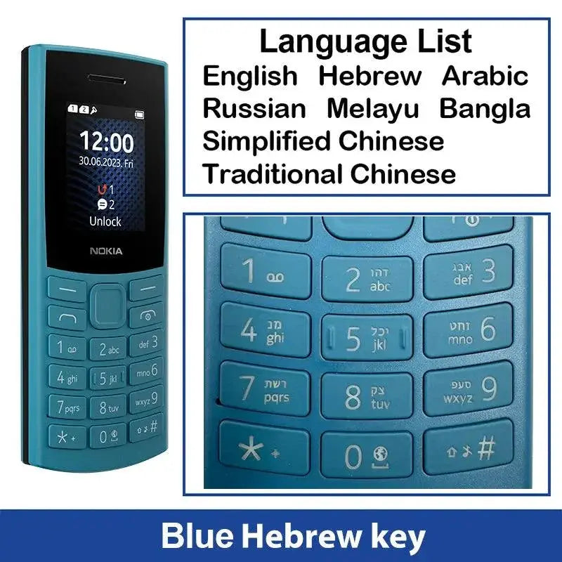 Original Nokia 105 4G 2023 Feature Phone Dual Sim Bluetooth