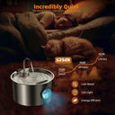 Rechargeable Stainless Steel Pet Water Fountain
