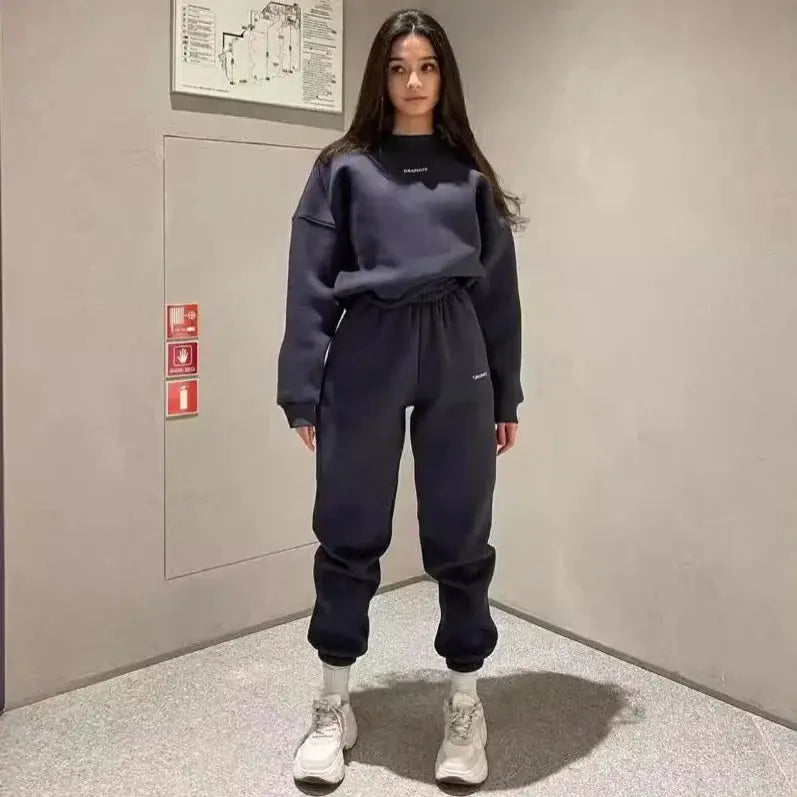 Women Hoodies and Pants Set Two Piece Sweatshirt Tracksuit