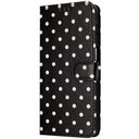 Wave Dot Leather Wallet Case - Smart Card Slots