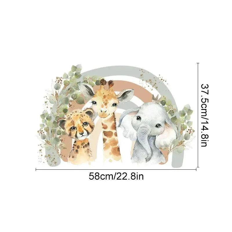 Fun Kids Room Watercolor Wall Decals — product view