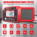 TS58 Digital Insulation Resistance Tester Megohmmeter 1000V 0.1MΩ-20GΩ AC DC Voltage Meter with DAR PI Data Storage Backlight