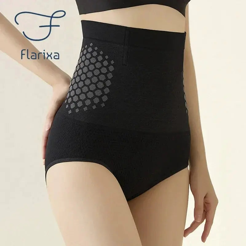 Flarixa Seamless Panties Women High Waist Tummy Control