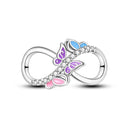 Silver Plated Dangle Charm Beads