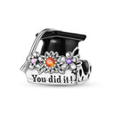 Charm Sterling Silver Happy Graduation
