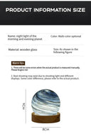 Moon Glass Lamp For Kids Soothing Glow