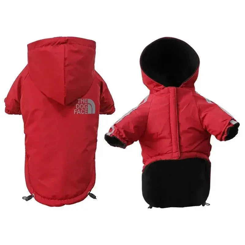 Reflective Waterproof Dog Hooded Jacket For Small Breeds