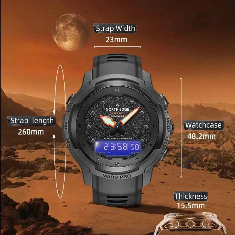 North Edge Mars Pro Adventure Watch Outdoor Gear Rugged