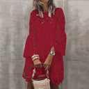 Boho Lace Dress Tank Set