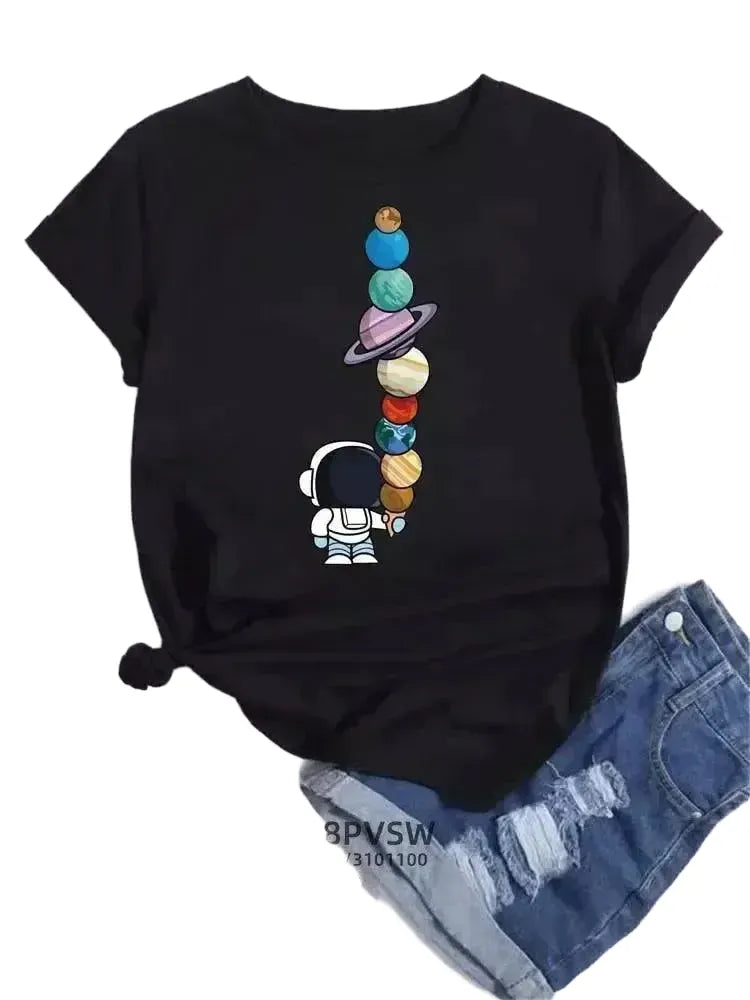 Comfort Moon Planet Tee for Space Lovers — product view 1