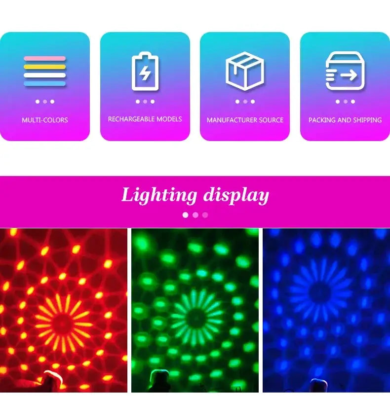Rechargeable Wrist Disco Light — product view 4