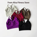Seamless Yoga Set Women High Waist Leggings Bra