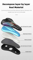 Comfortable Gel Bicycle Seat Cover with Waterdrop Pattern