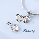 Sterling Silver Charm Family Love