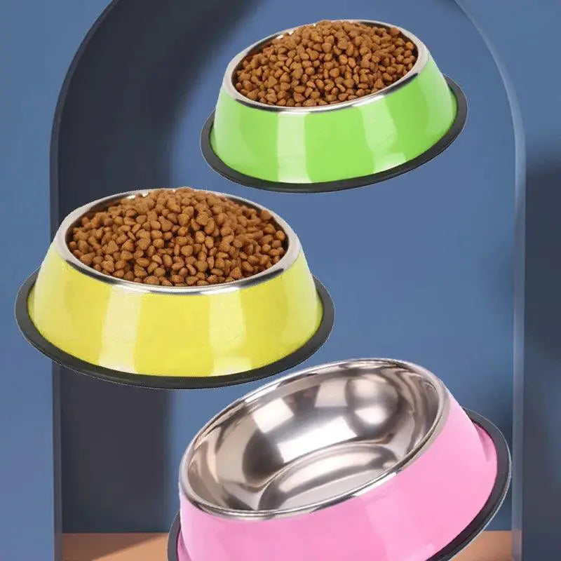 200 to 1600ml Stainless Steel Dog Bowl Non Slip Pet Feeder