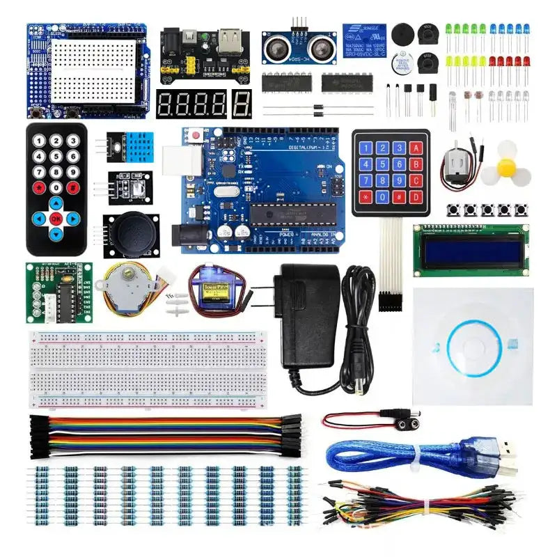 ArduinoR3 Project Most Complete Starter Kit with Tutorial Compatible with IDE DIY Electronic Motherboard Robot Kit breadboard