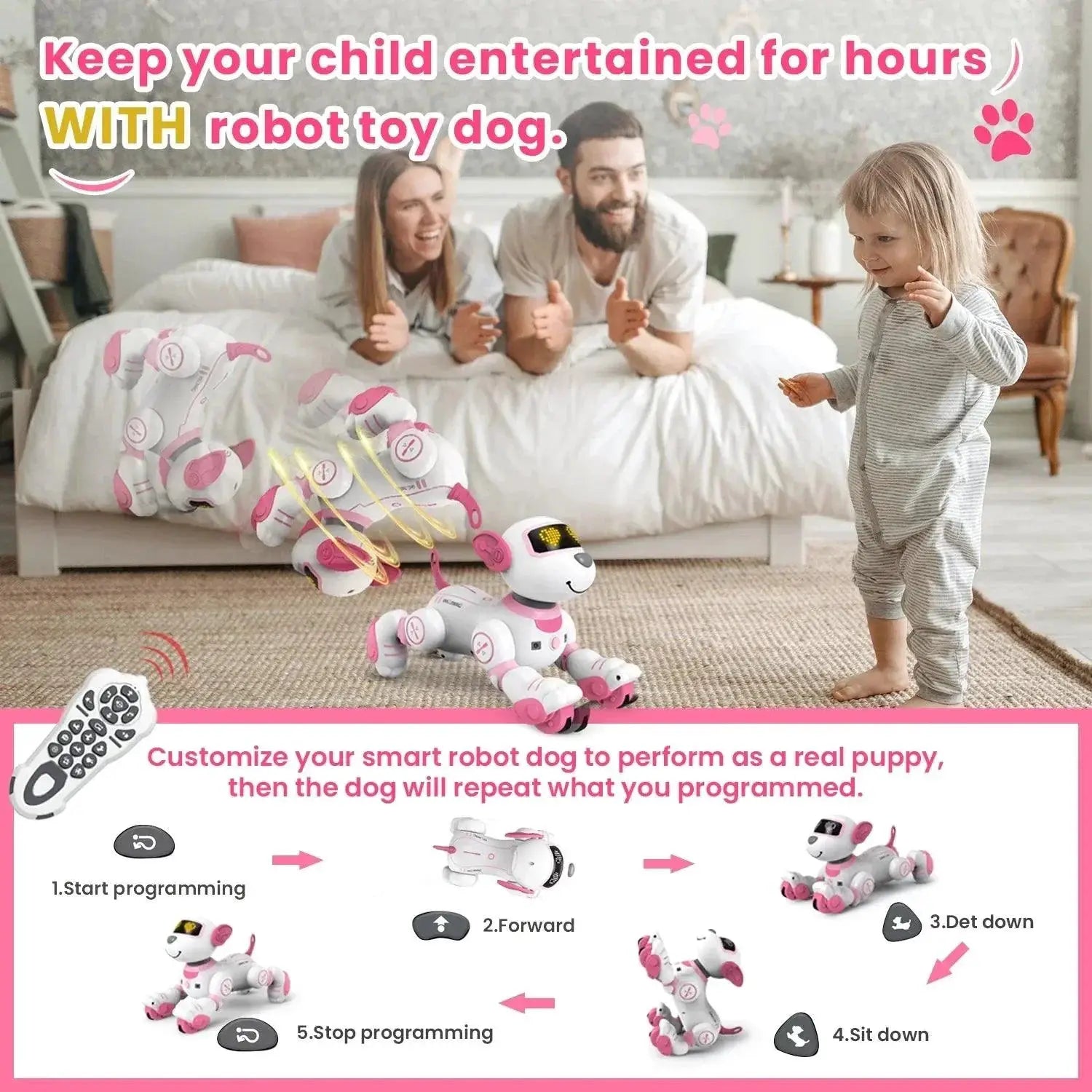 Intelligent Robot Dog Toy Interactive Dancing Stunt Pet