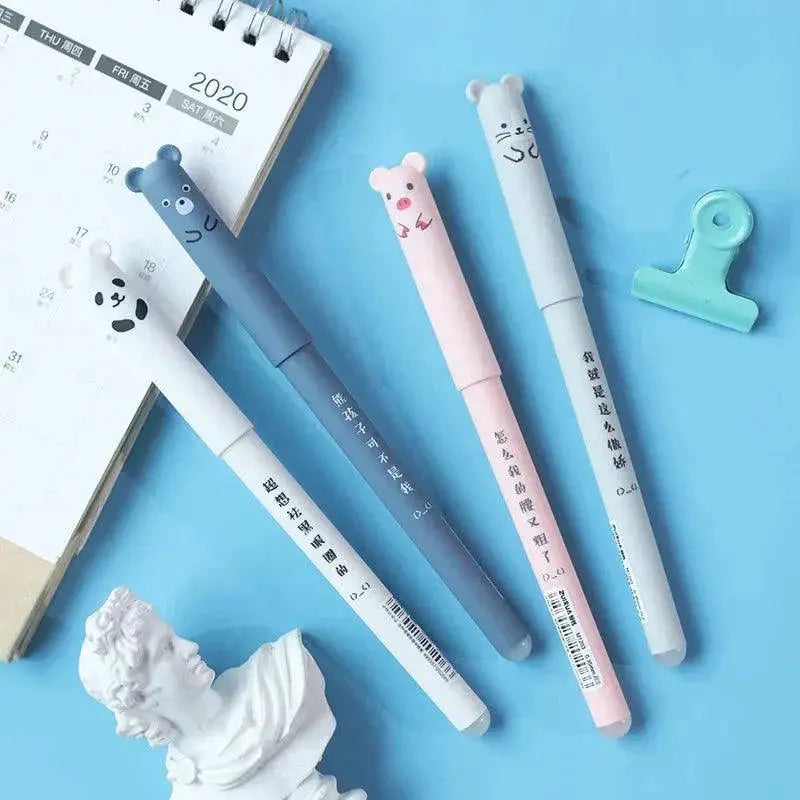 Cartoon Cat Gel Pens Set for Cute Animal Designs Fun Colors