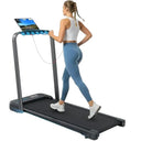 Portable Incline Treadmill Cardio 320 Lb Foldable Voice Control