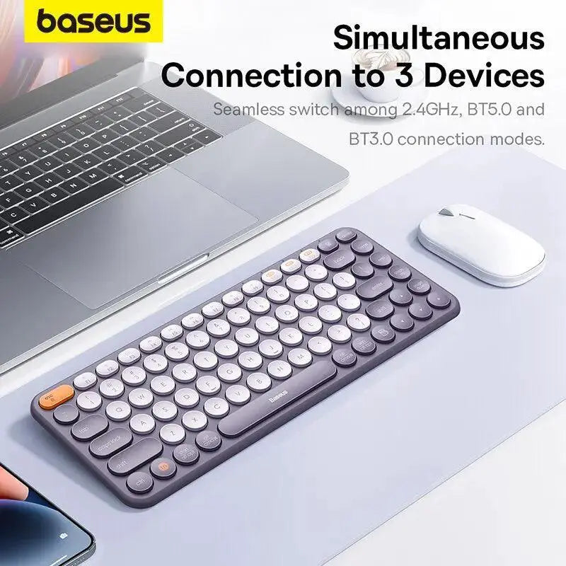 Baseus Bluetooth Wireless Keyboard Silent Multi Device