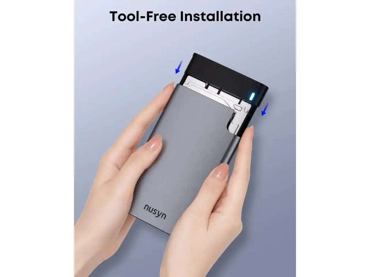 Nusyn Hard Drive Enclosure USB C to SATA III , USB-C — product view 3