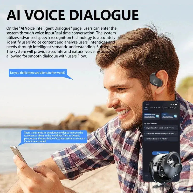 Wireless Bluetooth Translation Earbuds With AI Translation