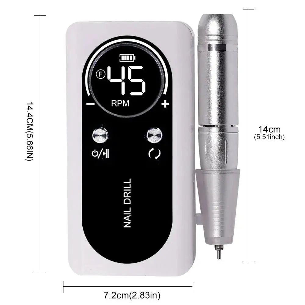 Professional 45000RPM Electric Nail Drill For Home And Salon