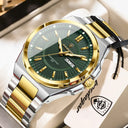 POEDAGAR Men Quartz Watch Steel