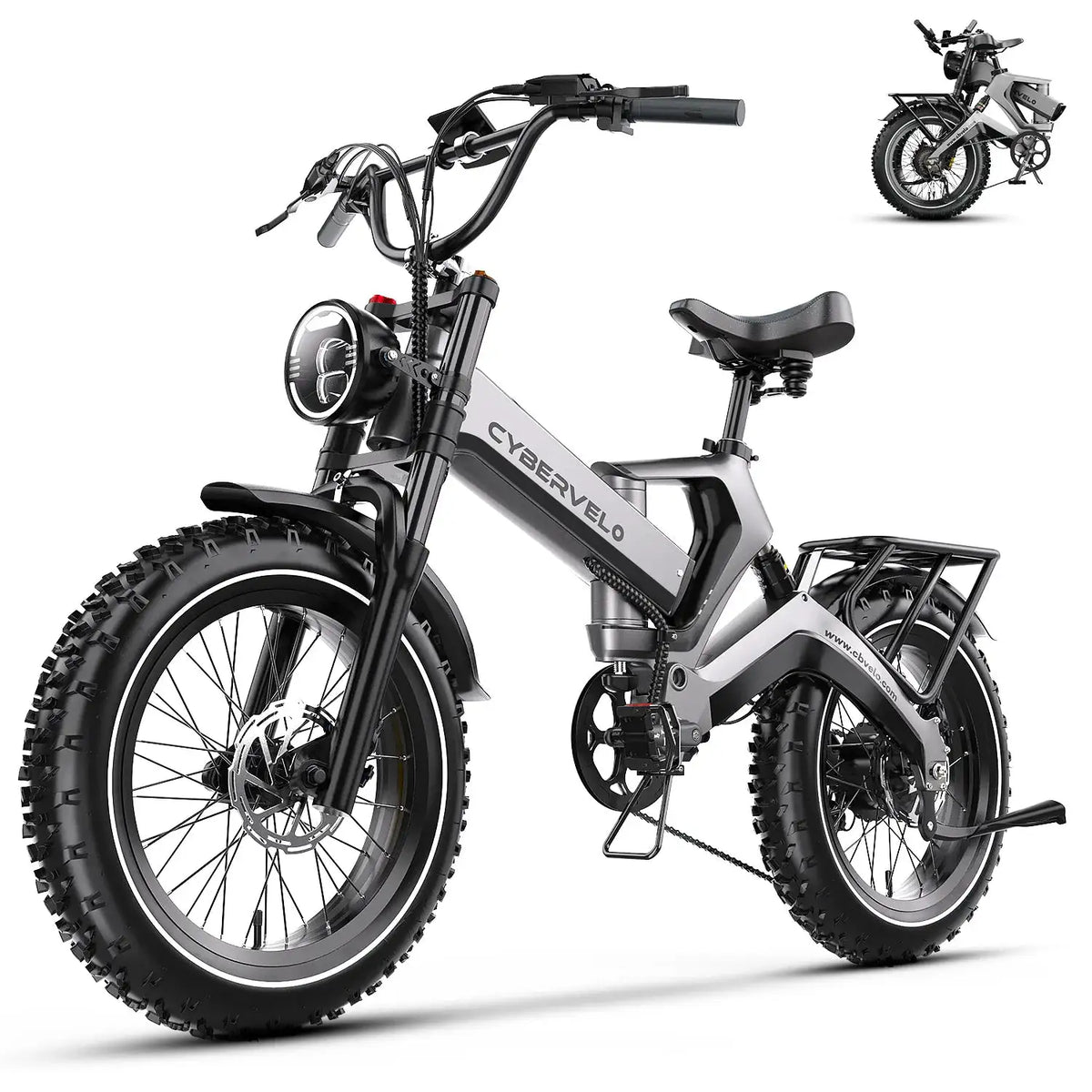 Cybervelo Fat Tire Foldable Ebike — product view 12