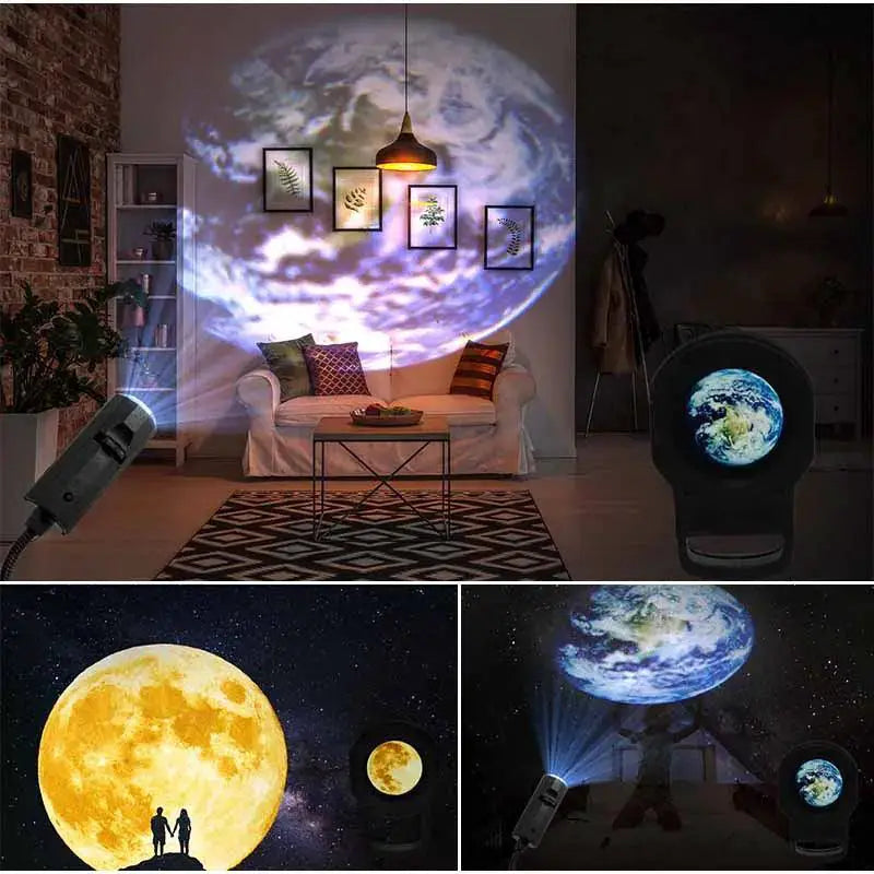 Galactic Star Projection Lamp LED Night Light for Kids