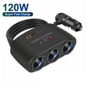Car Charger 3-In-1 for Dashcam Power