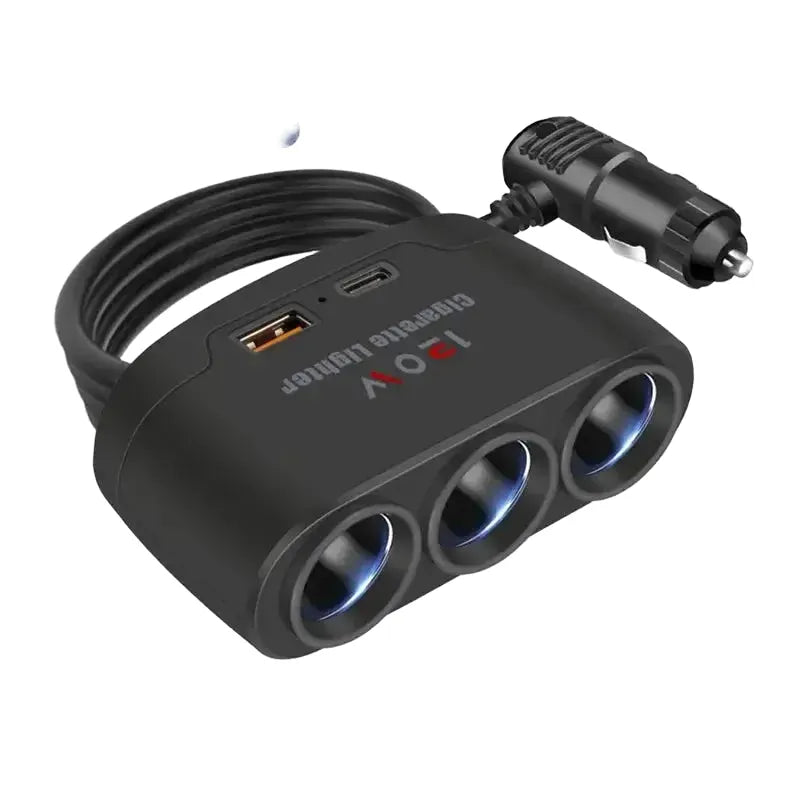 Car Lighter Splitter - Usb C Fast Charger - 7-in-1 product image