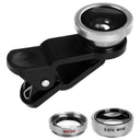 3in1 Fisheye Wide Angle Micro Camera Lens for IPhone Xiaomi