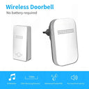 Smart Wireless Waterproof Doorbell 38 Ringtones Plug Button