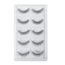 Crisscross 3D Faux Mink Eyelashes Set - 5 Pairs Glamorous
