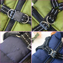 Winter Dog Jacket with Harness Waterproof Reflective Cozy