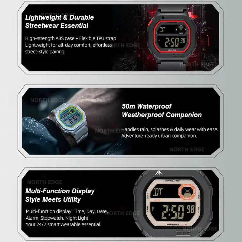 North Edge Square Digital Watch — product image 6