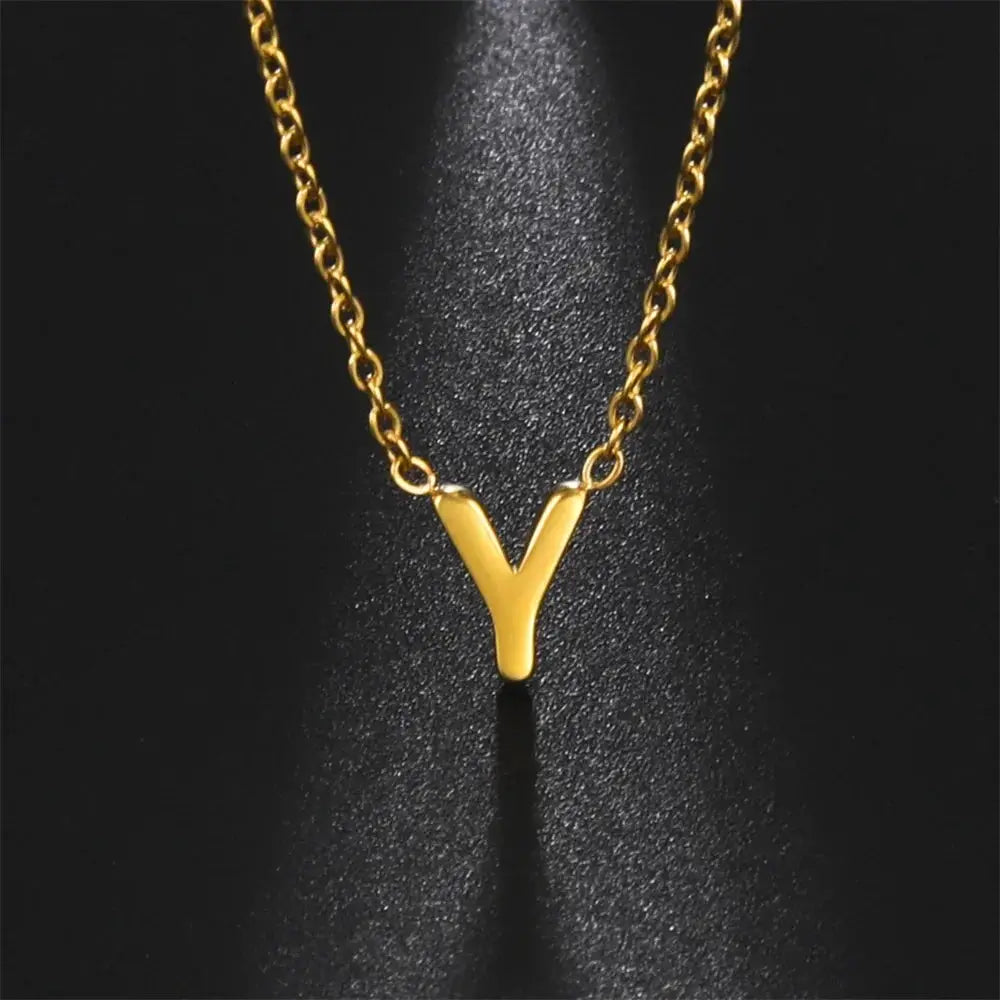 Initial A To Z Letter Necklaces For Women Elegant Choker