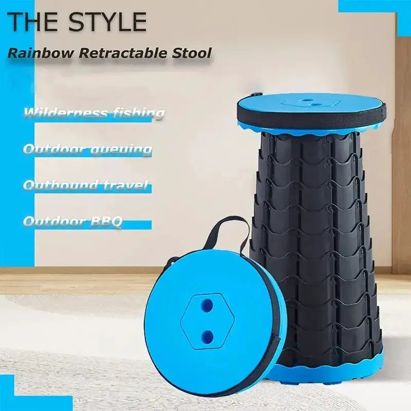 Outdoor Folding Stool Portable Chair Retractable Adjustable - OurLum.com