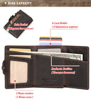 Anti-scan Magnet Credit Card Holder Wallet Genuine Leather