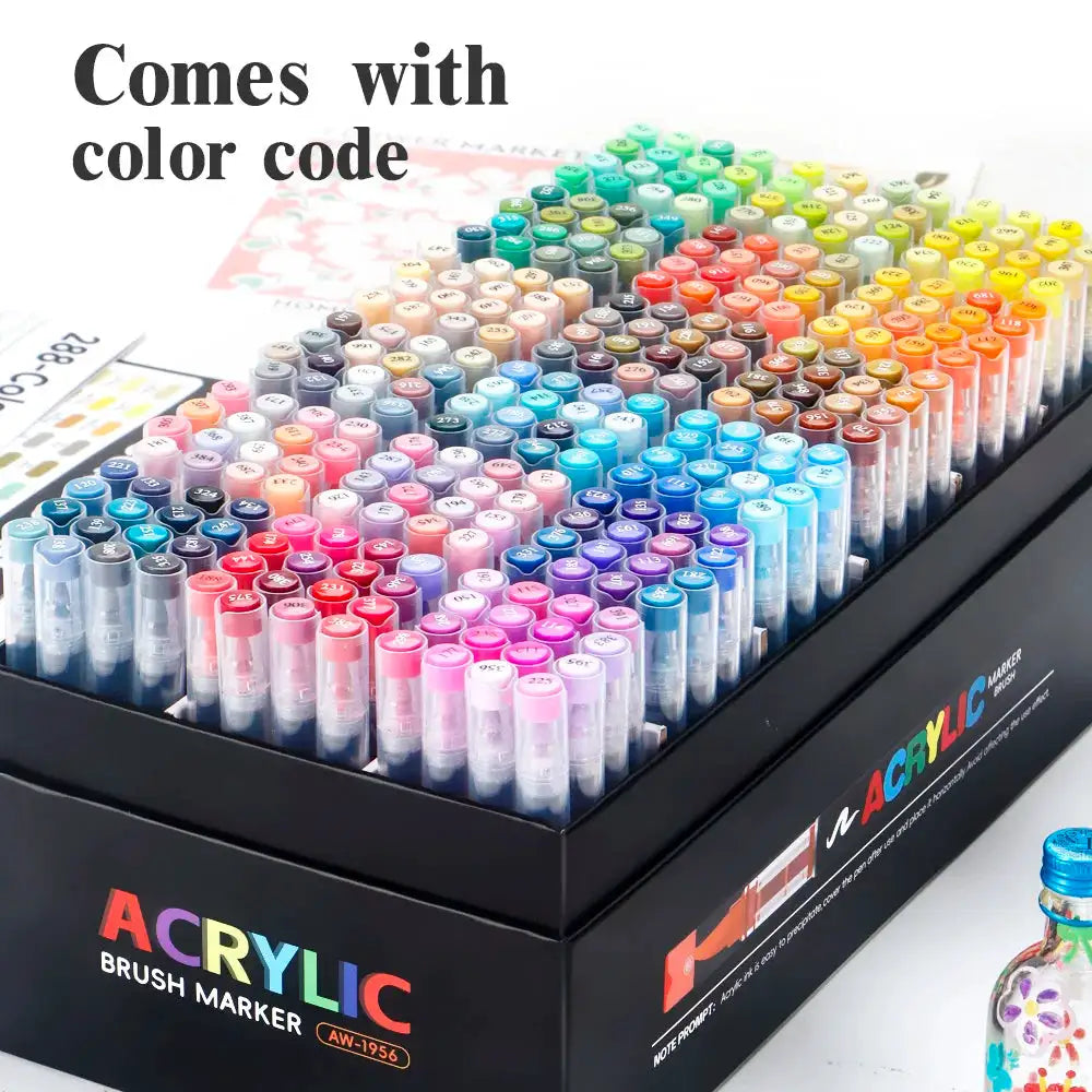Waterproof Paint Markers Brush Tip — product view 5