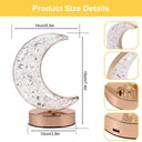 Rechargeable Dimming LED: 3D Moon Lamp with Touch Night Light