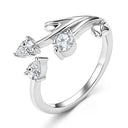 Gold Filled Moissanite Open Ring